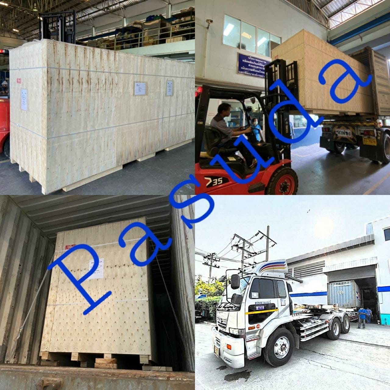 Load Ultrasonic Washing Machine to Container Export to Europe