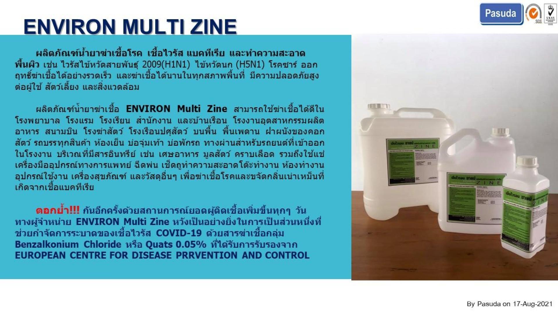 น้ำยาฆ่าเชื้อ ENVIRON Multi Zine