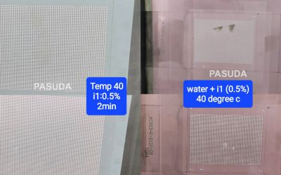 Cleaning stencil for semiconductors by water-based