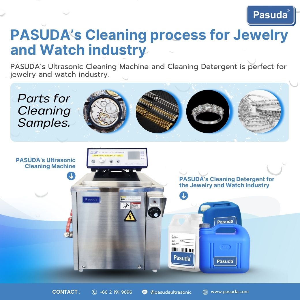 PASUDA’s Ultrasonic Cleaning Cleaning process